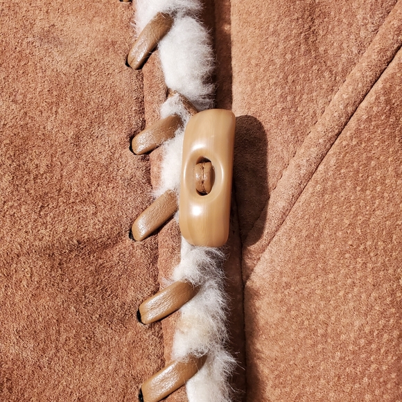 Vintage Marvin Richards Hooded Leather Shearling Coat - Picture 8 of 12